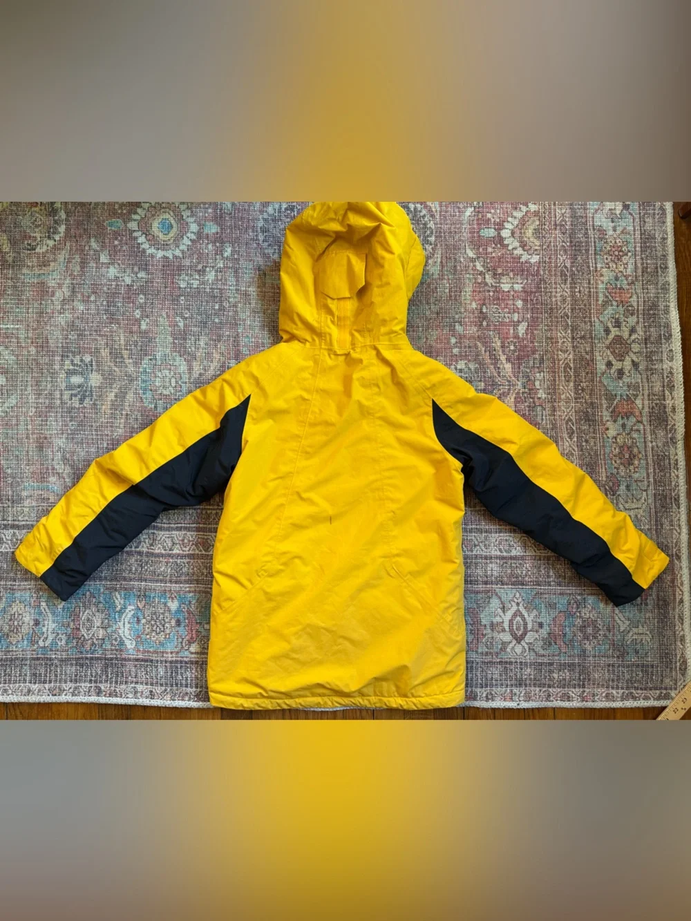 Burton Youth Medium Kids' Yellow Hillslope Hooded Winter Jacket